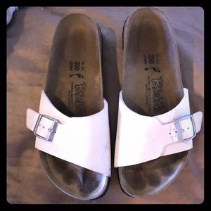 White Birkenstock’s size 8